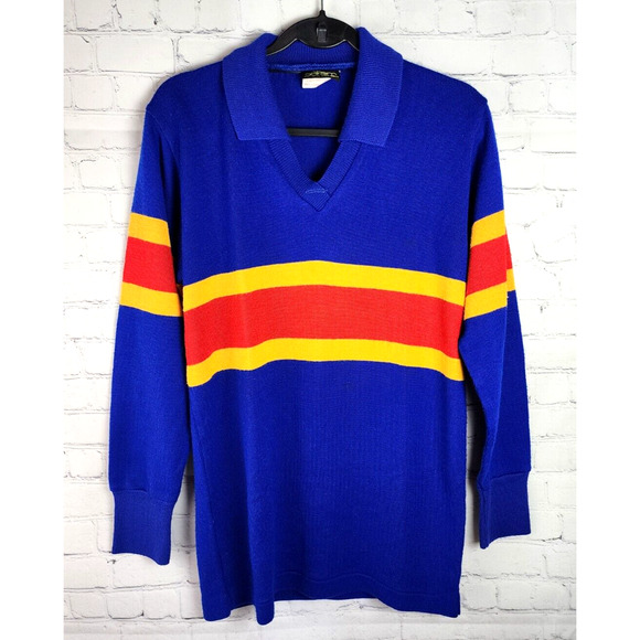 VTG Sekem Australlian Golf Pullover V-Neck Collared Sweater RARE Sz 20 XL Mens - Picture 1 of 3